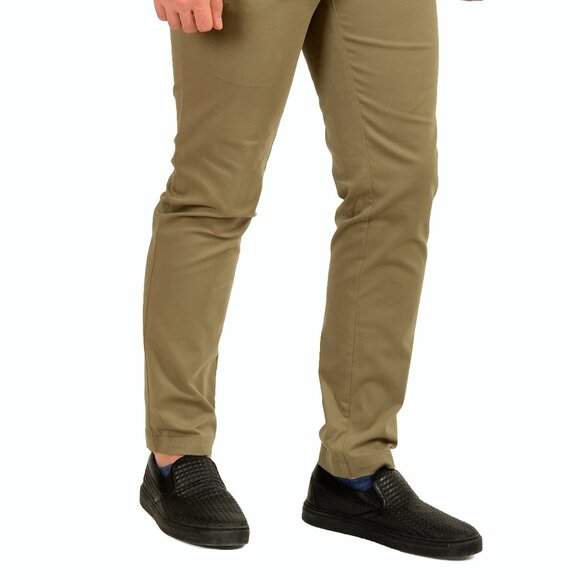 Hugo Boss Men's "P-Genius-W-WG-253F" Flat Front Sage Green Pants US 32R IT 48 - Picture 2 of 5